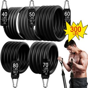 300lb aptidão espólio resistência elástico faixa de treino para treinamento exercício em casa esporte ginásio haltere conjunto arnês expansor equipamentos