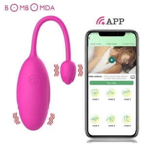 Vibrador Bluetooth sem fio para mulheres, estimulador vaginal do ponto G, ovo vibratório anal, massageador, estimulador wearable, brinquedos sexuais, APP