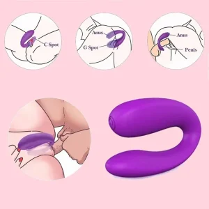 Vibradores Vaginais Remotos para Mulheres, Brinquedos Masturbadores do Clitóris, Estimulador do Clitóris Vaginal Forma de U, Sex Shop, Adultos 18